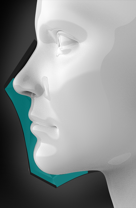 Freiraum in der Maske